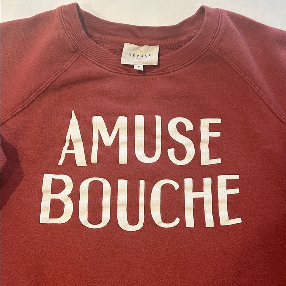 RARE Sezane Amuse Bouche Sweatshirt - Picture 3 of 9